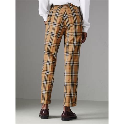 burberry cotton trousers|Burberry trousers vintage.